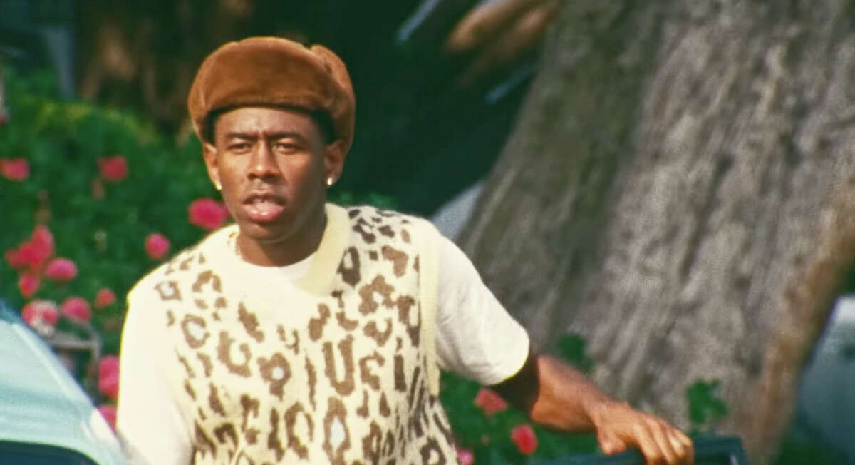 Tyler the Creator in his music video for "WUSYANAME."