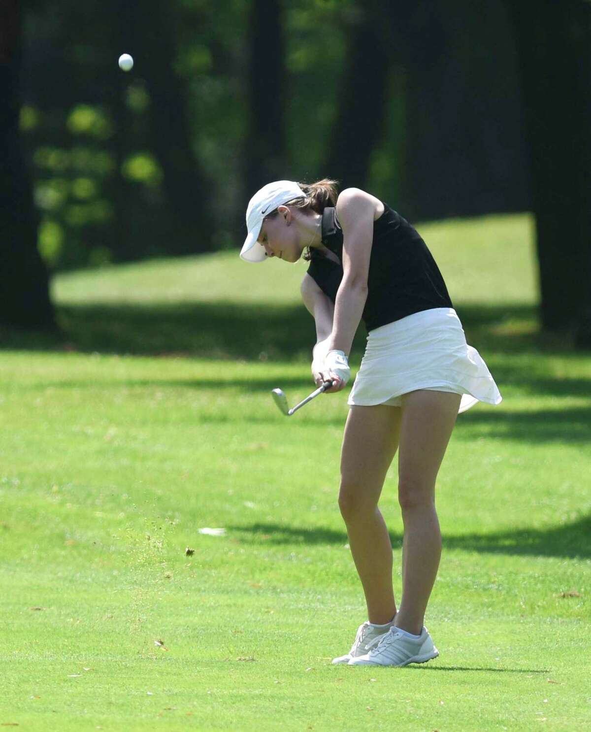 Sydney Nethercott plays in the Town Wide Women's Golf Tournament at Griffith E. Harris Golf Course in Greenwich, Conn. Monday, June 28, 2021. Nethercott won the Town Wide flight with a score of 70.