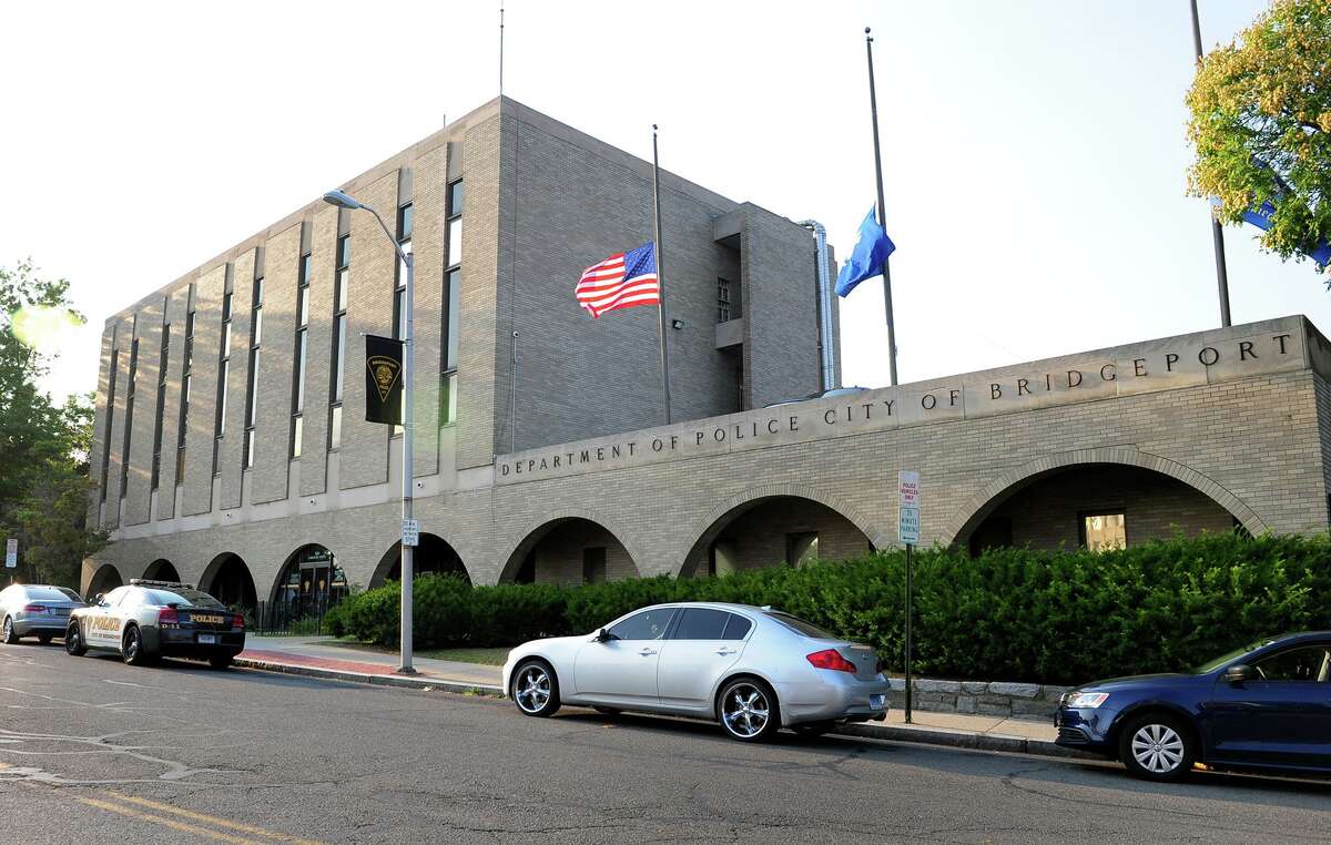 A view of the Bridgeport Police Department on Congress Street in Bridgeport, Conn. on Friday, Aug. 7, 2014.