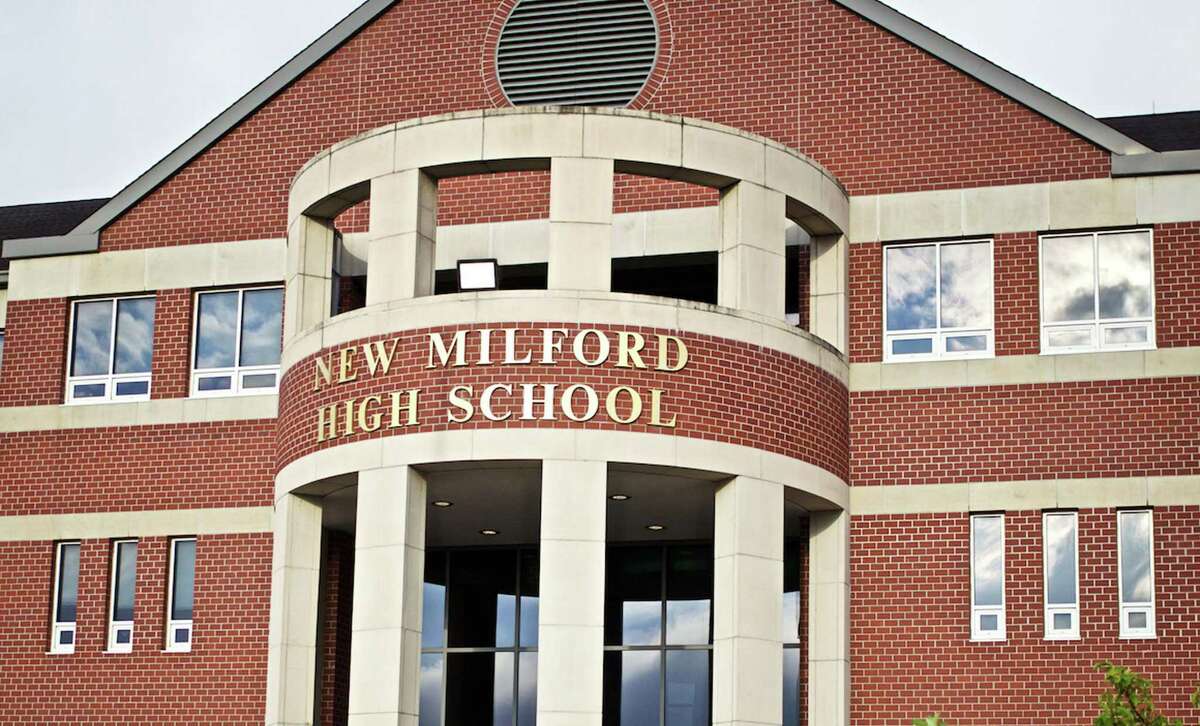 New Milford High School on the first of of classes, the start of the facility's 16th school year. Aug. 24, 2015