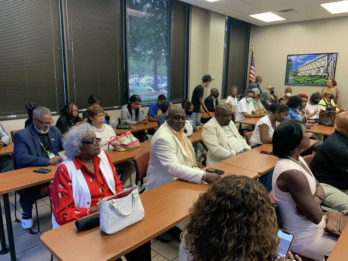Beaumont native and former City Councilwoman Robin Mouton was officially sworn in as the mayor of Beaumont in front of a packed room before the council's regular meeting Tuesday. Mouton is the first Black woman to be elected to the position.