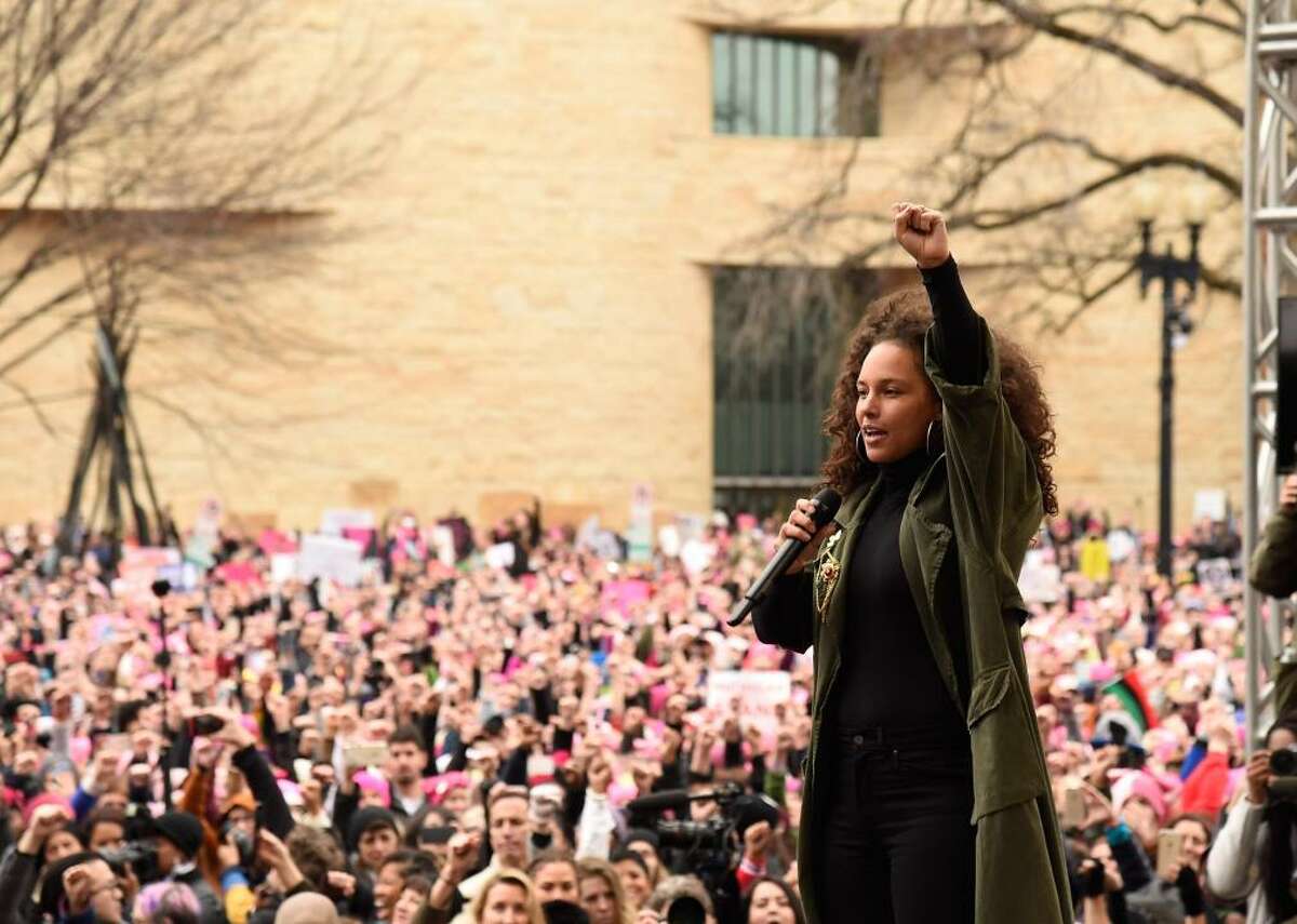 Alicia Keys As a musician, Alicia Keys has added musical flair to her activism. Keys spoke at various demonstrations protesting Trump administration immigration policies, the nomination of Brett Kavanaugh to the Supreme Court, and police brutality, and contributed several protest songs speaking to some of these issues, notably 