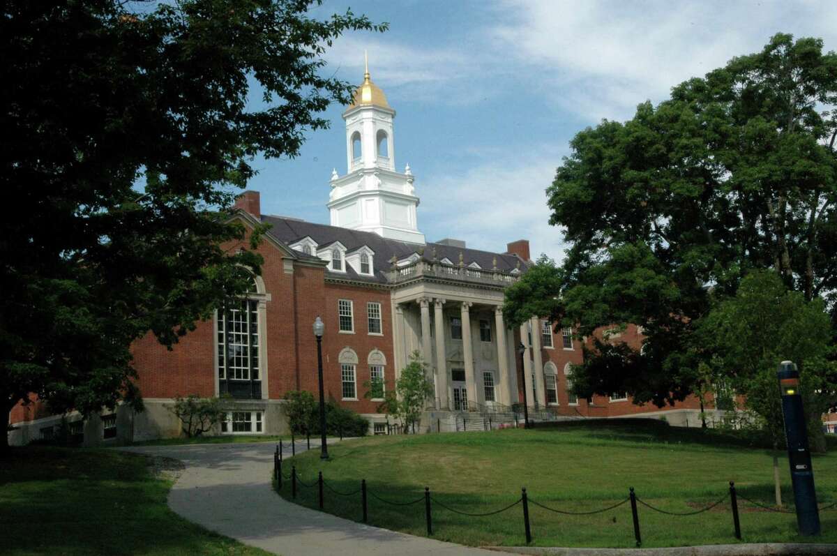 The Wilbur Cross Building houses administrative offices on the University of Connecticut campus in Storrs, Conn. in July 2012.