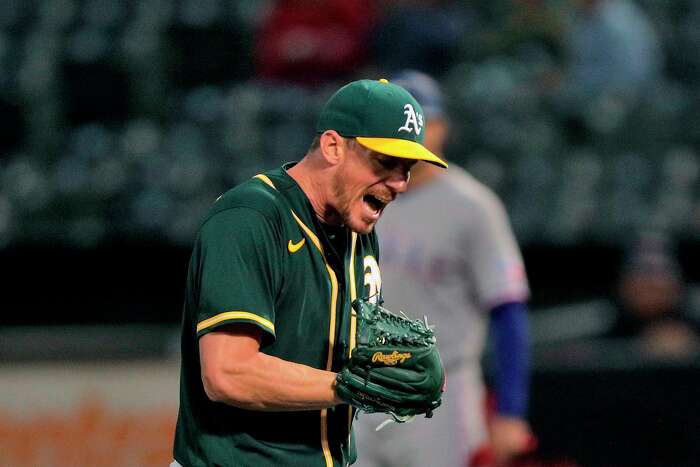 A's Mark Canha returning before All-Star break deemed unlikely