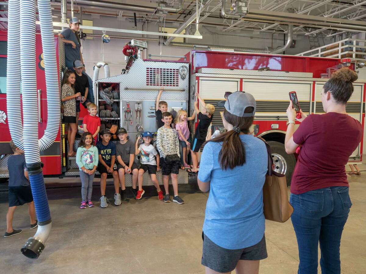 Community members were allowed to tour the new fire house 07/01/2021 during the ceremony to officially open the new Station 5 fire house on the corner of Garfield and W. Golf Course Rd.. Tim Fischer/Reporter-Telegram