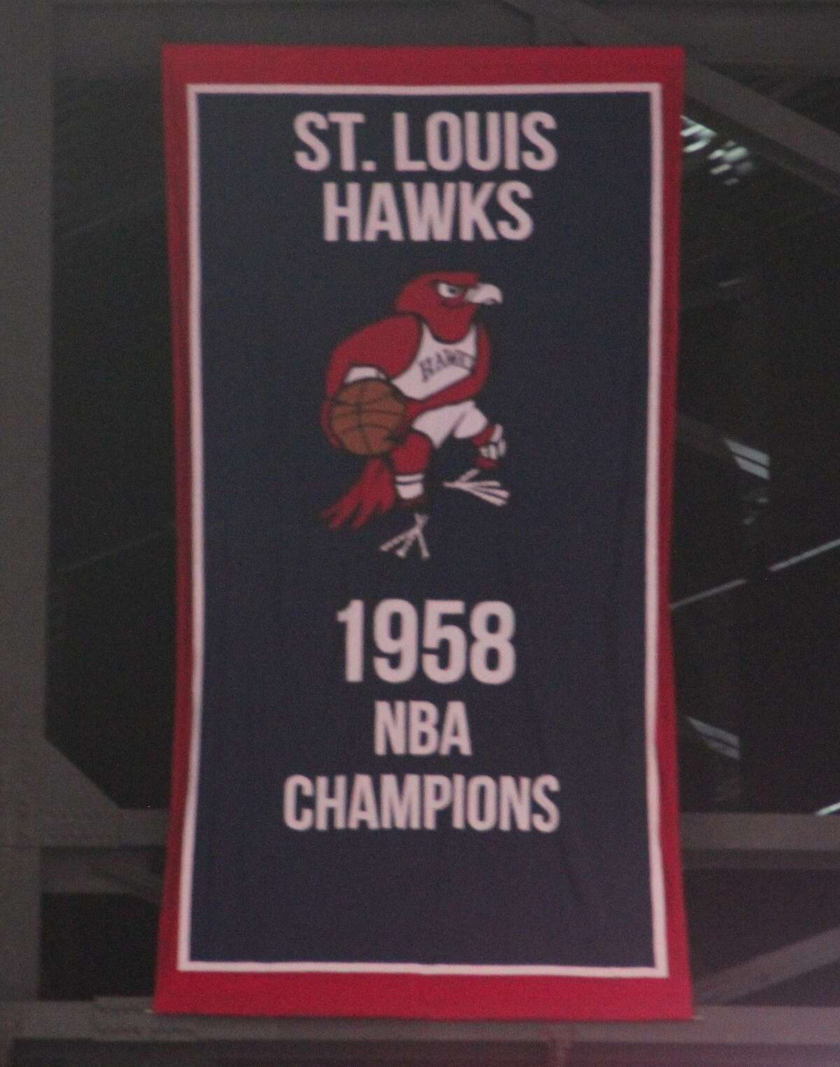 A championship banner for the 1958 St. Louis Hawks hangs in the rafters of State Farm Arena in Atlanta, the team's home since the late 1960s. A win this weekend and in the final round could put the Hawks in place for success they haven't seen since their time in St. Louis.