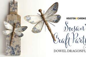 Make a dowel dragonfly with Susan's Craft Party