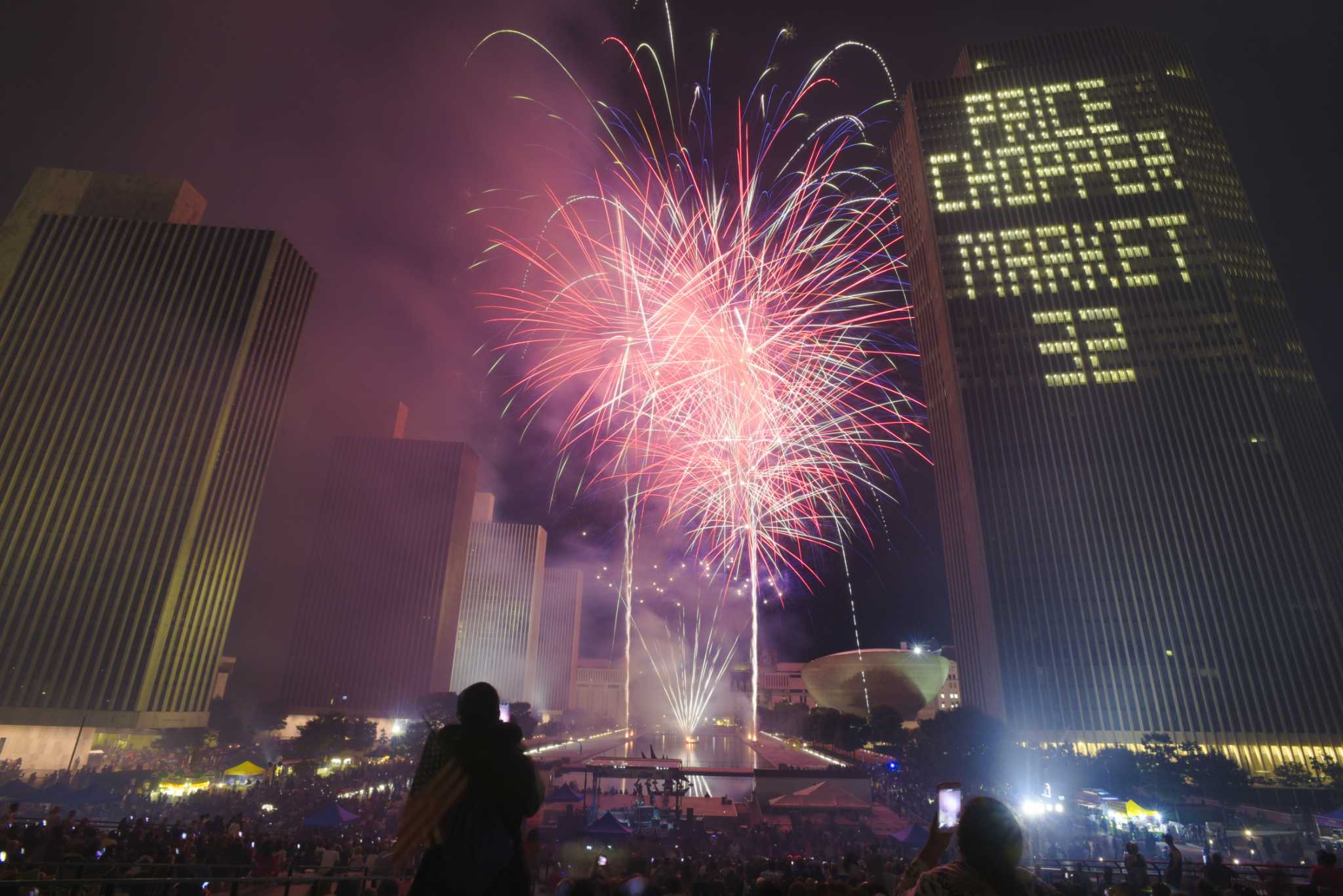 July Fourth fireworks in the Capital Region