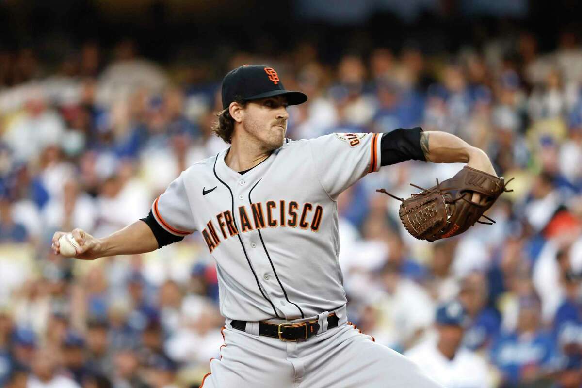 Kevin Gausman of the San Francisco Giants reacts in the fourth inning  News Photo - Getty Images