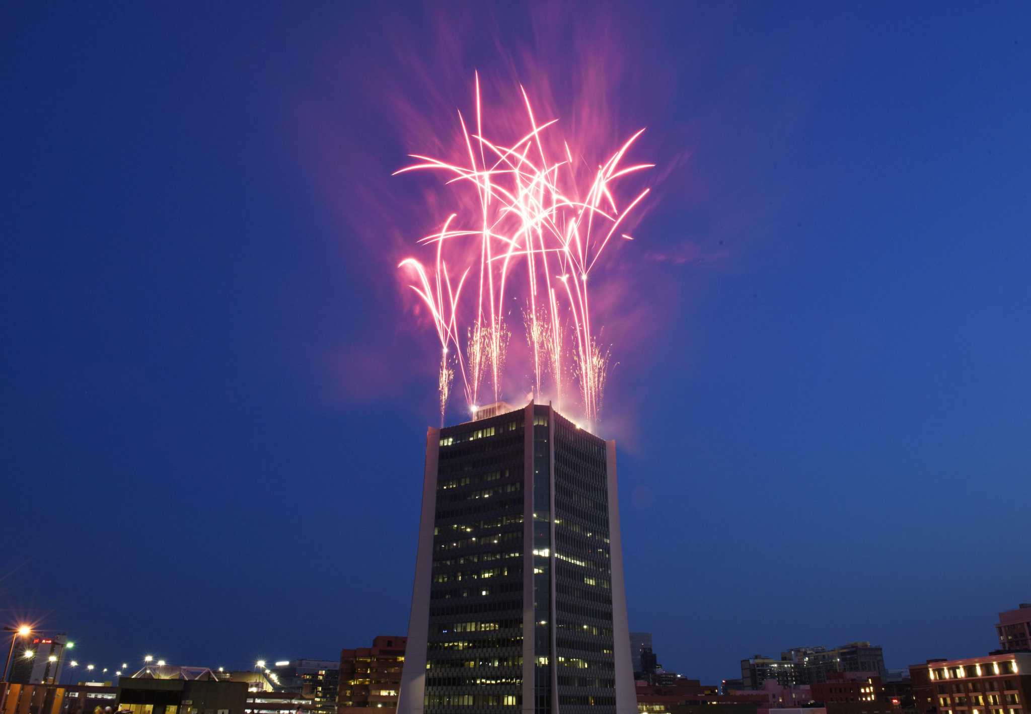 In photos Stamford celebrates July 4th with fireworks from Landmark Tower