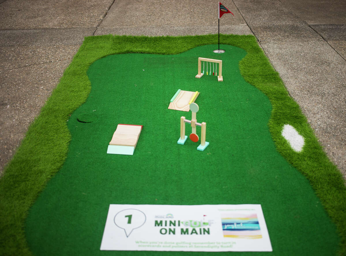 The Midland Downtown Business Association invites visitors to tee off downtown for Mini Golf on Main, happening July 7-17. This free event allows guests of all ages to test their skills at putting greens located throughout Downtown Midland. (Katy Kildee/kkildee@mdn.net)