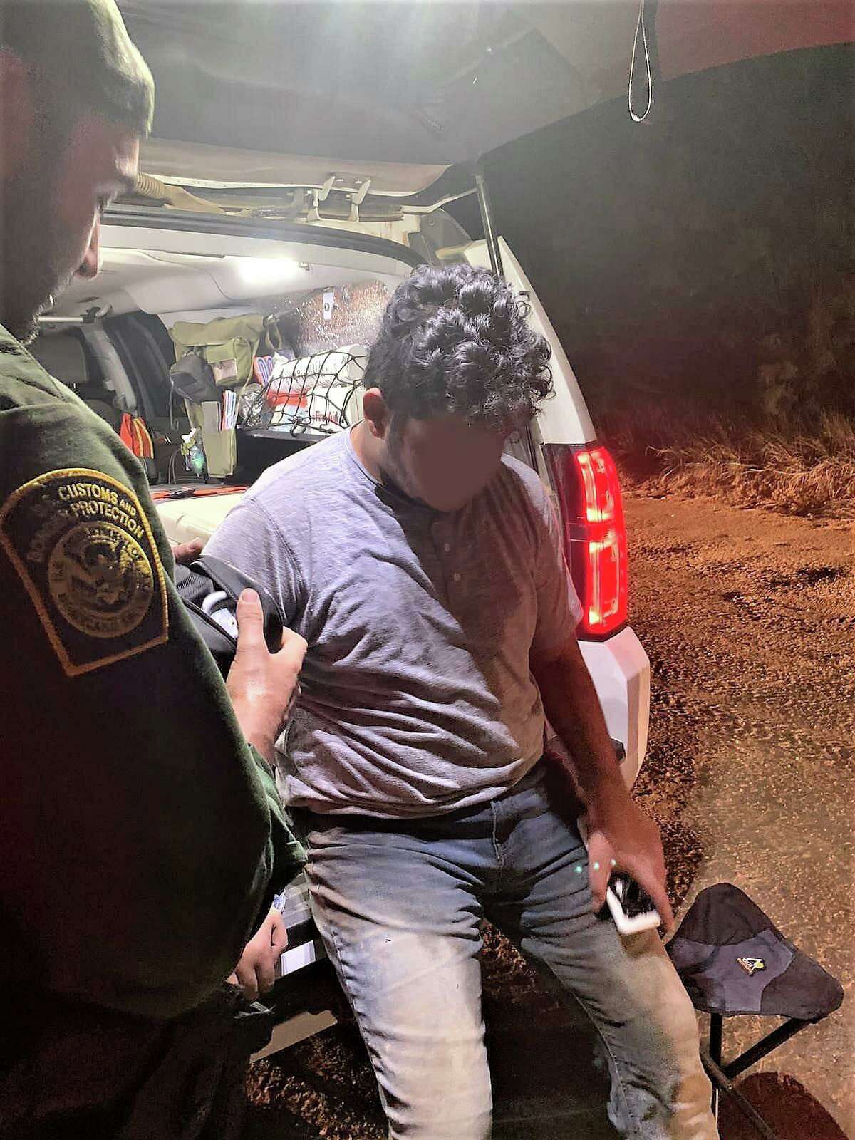 U.S. Border Patrol agents said this migrant had a sprained ankle when they rescued him. He was taken to a local hospital for further treatment.