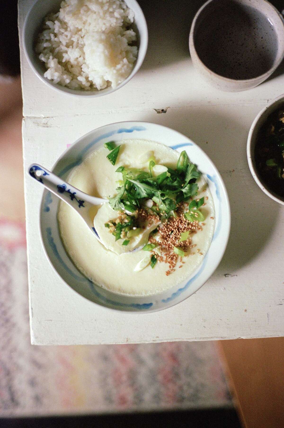Steamed egg custard from "To Asia, With Love" by Hetty McKinnon (Prestel Publishing).