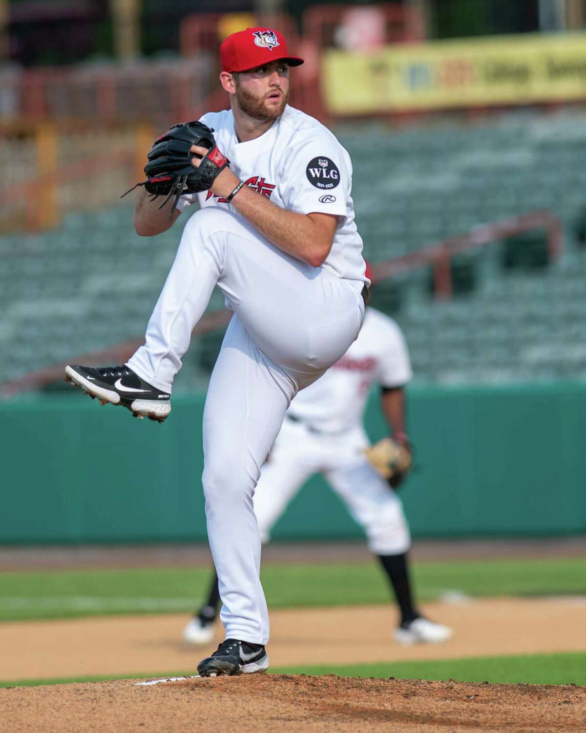 Tri-City ValleyCats starting pitcher Parker Kelly works against the New York Boulders at Joseph L. Bruno Stadium on the Hudson Valley Community College campus in Troy, NY, on Wednesday, July 7, 2021. (Jim Franco/Special to the Times Union)
