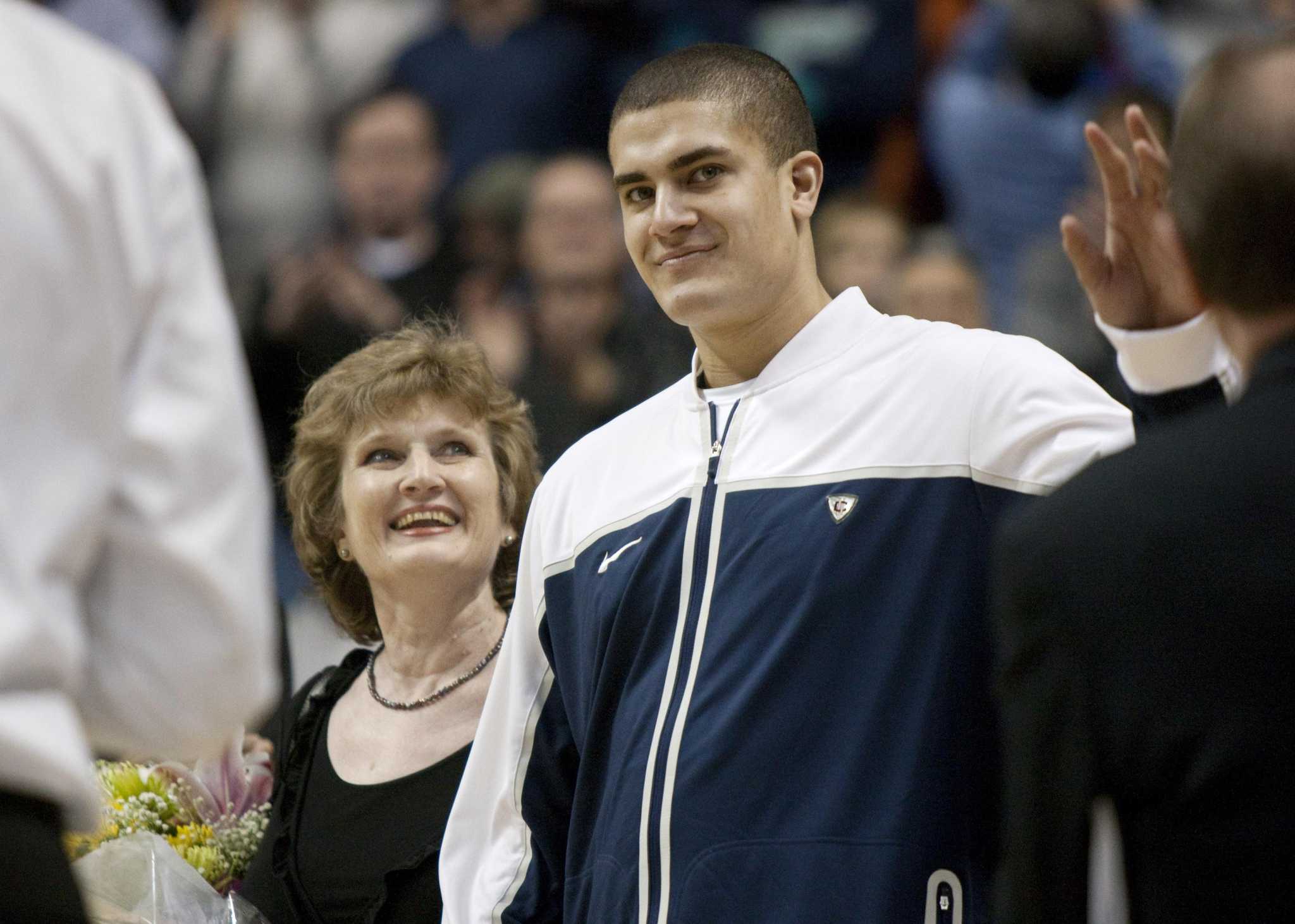 UConn's Gavin Edwards, a naturalized Japanese citizen, taking