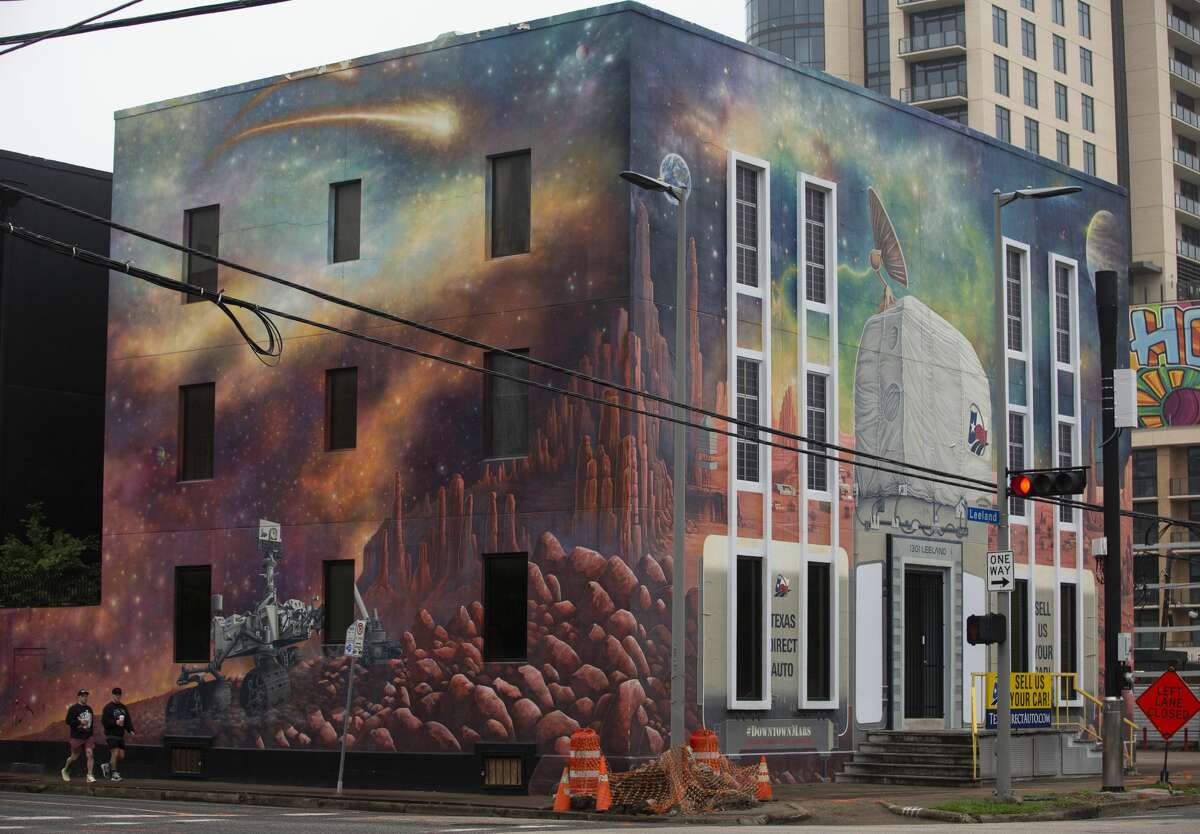 Best Houston murals downtown: Houston is Inspired, George Floyd