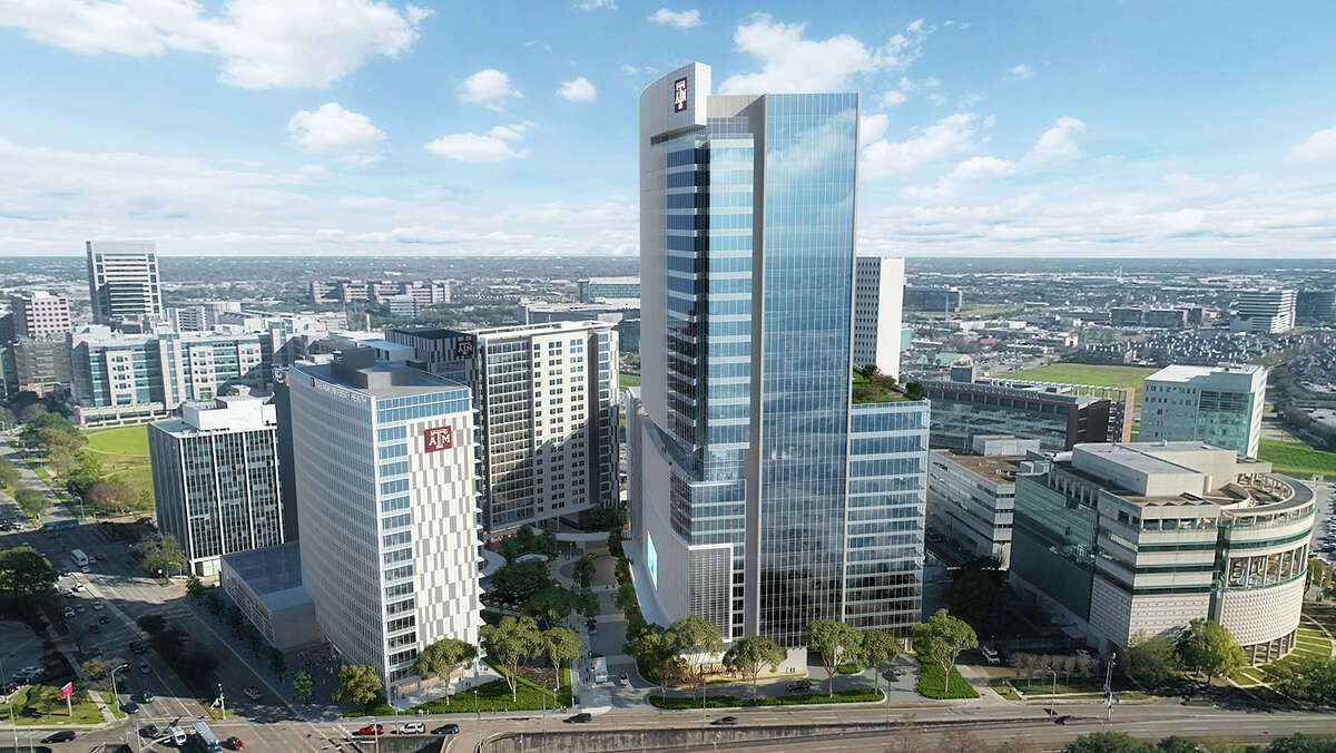 The Texas A&M University System is developing the Texas A&M Innovation Plaza at Holcombe and Main in partnership with Medistar Corp. The project consists of a 19-story building for student housing, an 18-story academic building for its engineering medicine program and a 30-story medical office building.