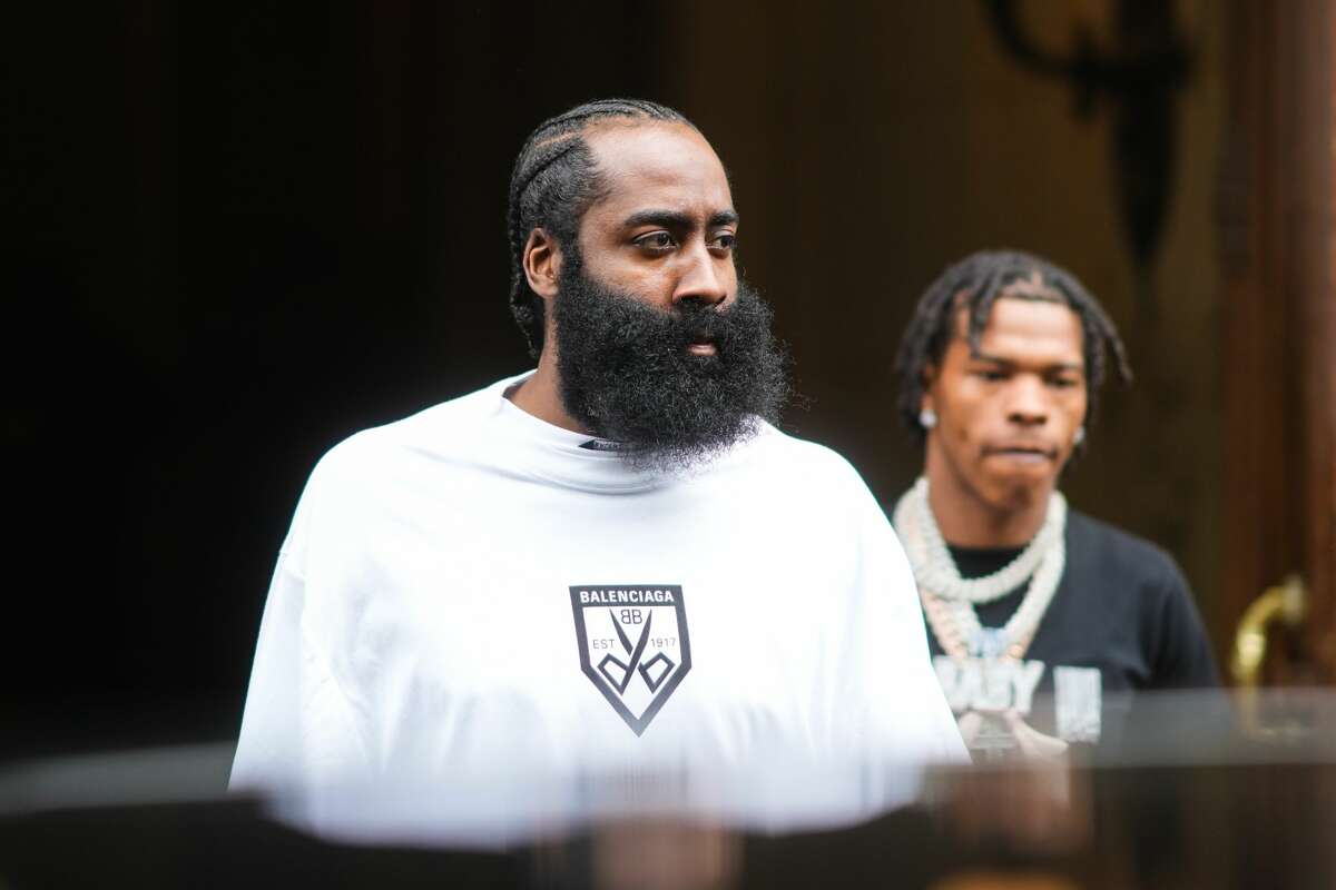 James Harden with Lil Baby when rapper arrested in Paris