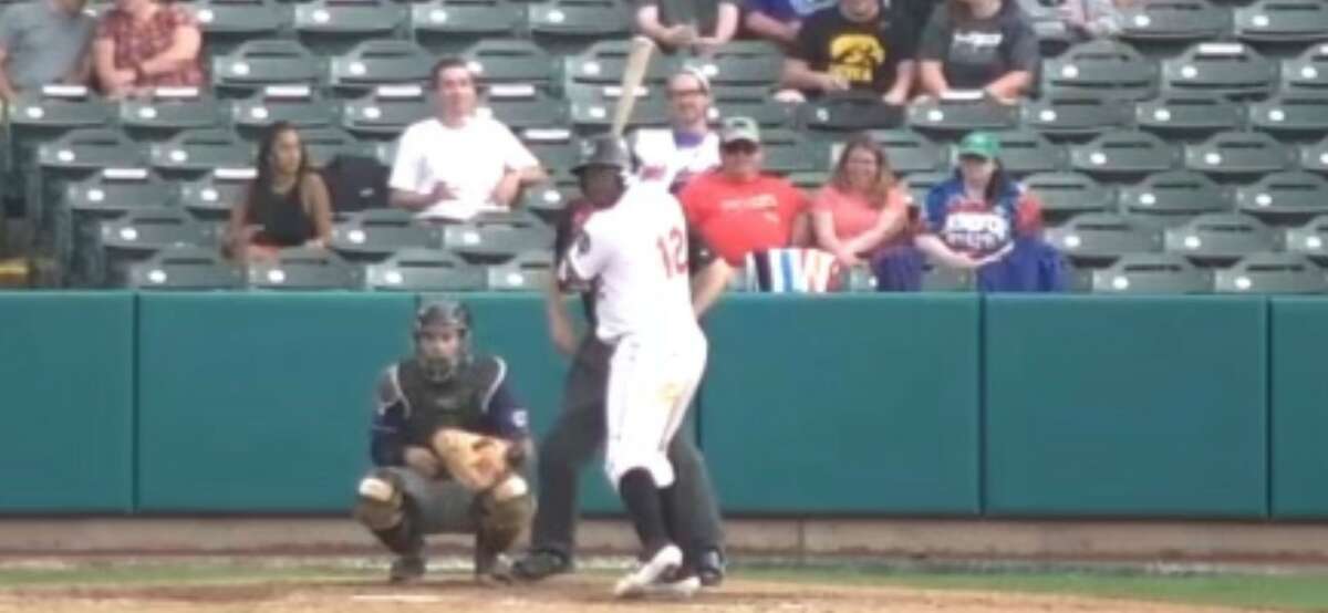 ValleyCats manager Pete Incaviglia criticized home-plate umpire Ruben Ramirez III, shown standing behind Tri-City batter Denis Phipps in this screen grab, for his positioning behind the plate in Wednesday's loss.