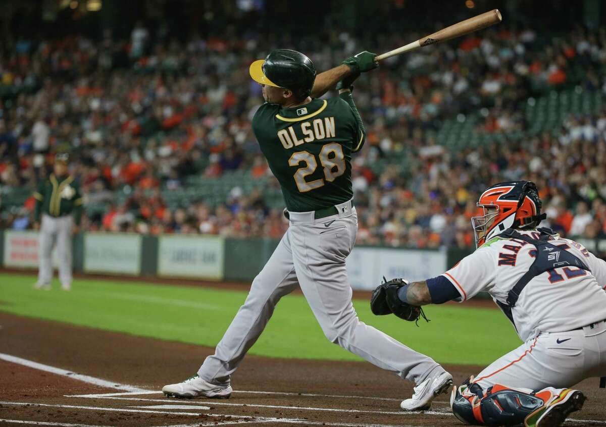 A's Matt Olson is looking to re-capture that 'can-hit-the-ball-500