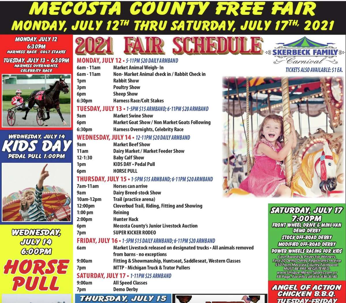 Tuesday Here's what to do at the Mecosta County Fair July 13