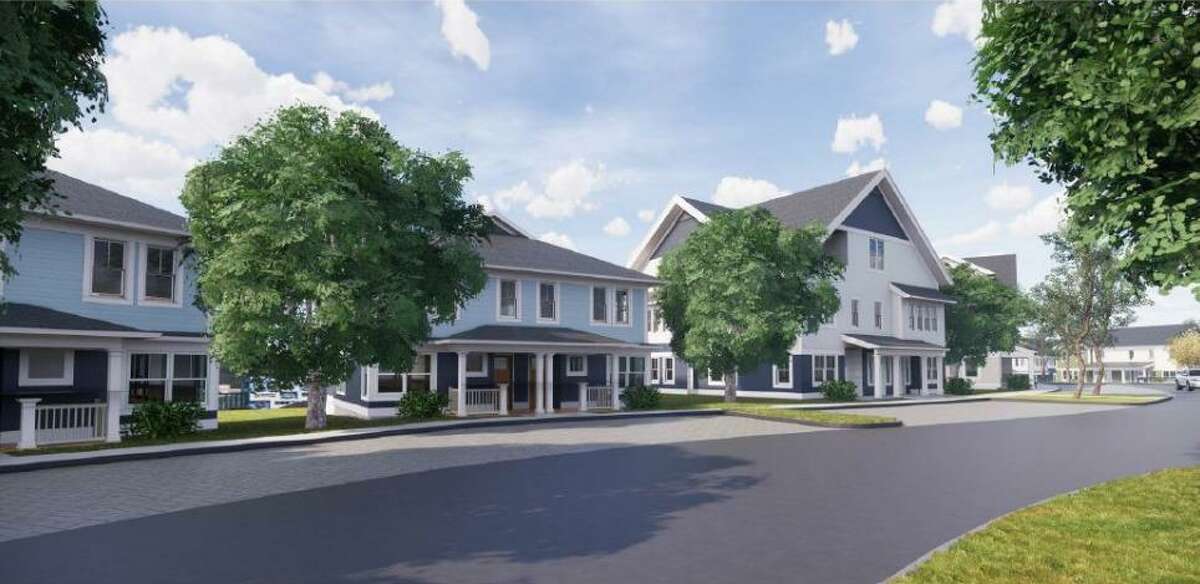 A rendering shows a planned 69-unit expansion of the Norwalk Housing Authority's Colonial Village development.