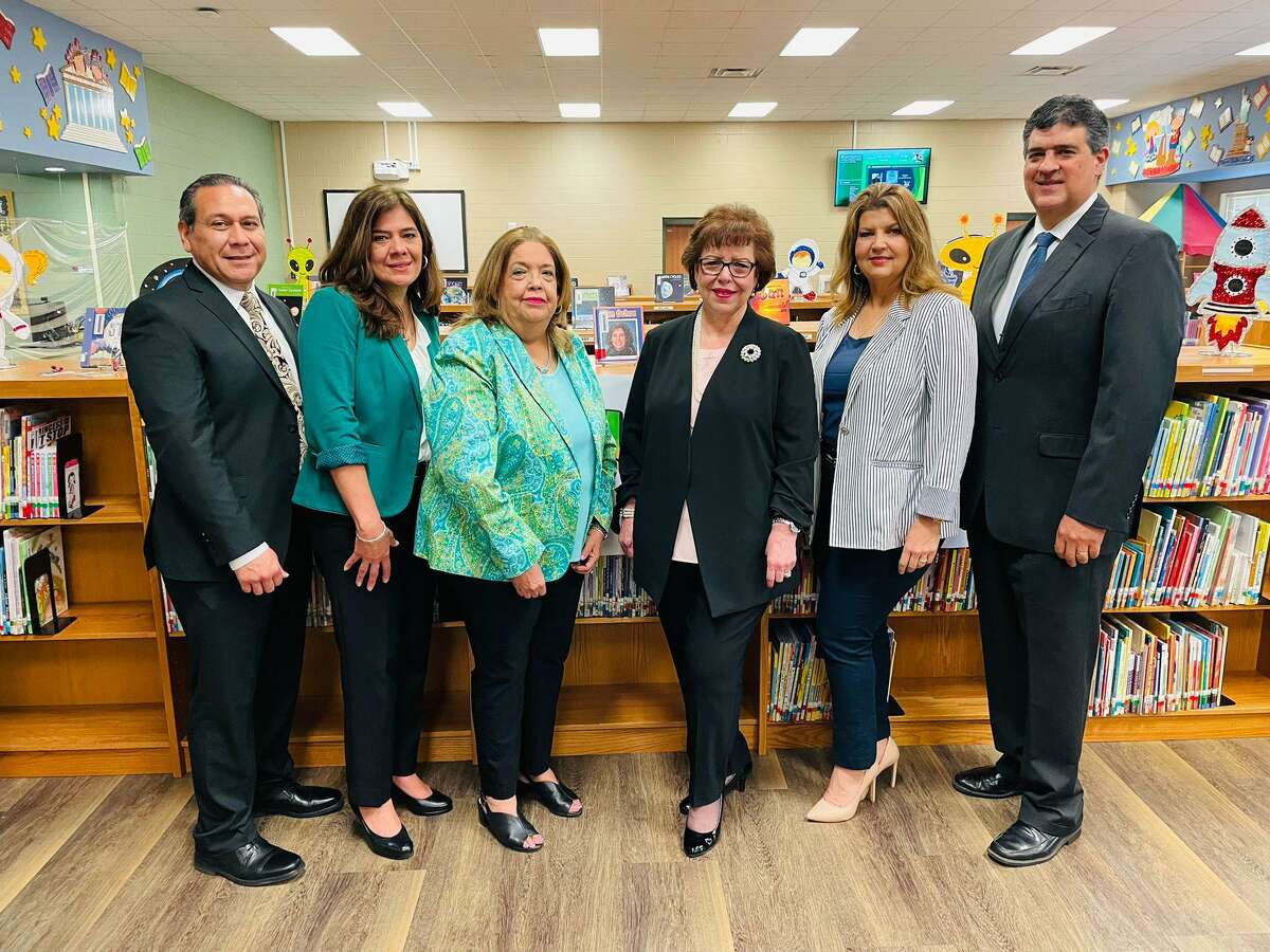 Laredo ISD administrators will be representing the district at the Holdsworth Center on Lake Travis outside of Austin. Pictured are Director of Secondary Education Jose Cerda, Federal Programs Administrator Oralia H. Cortez, Director of Elementary Education Myrtala Education, LISD Superintendent Dr. Sylvia G. Rios, Assistant Superintendent for Human Resources Dr. Bobbi Ramirez, and Assistant Superintendent for Curriculum and Instruction Dr. Gerardo Cruz.