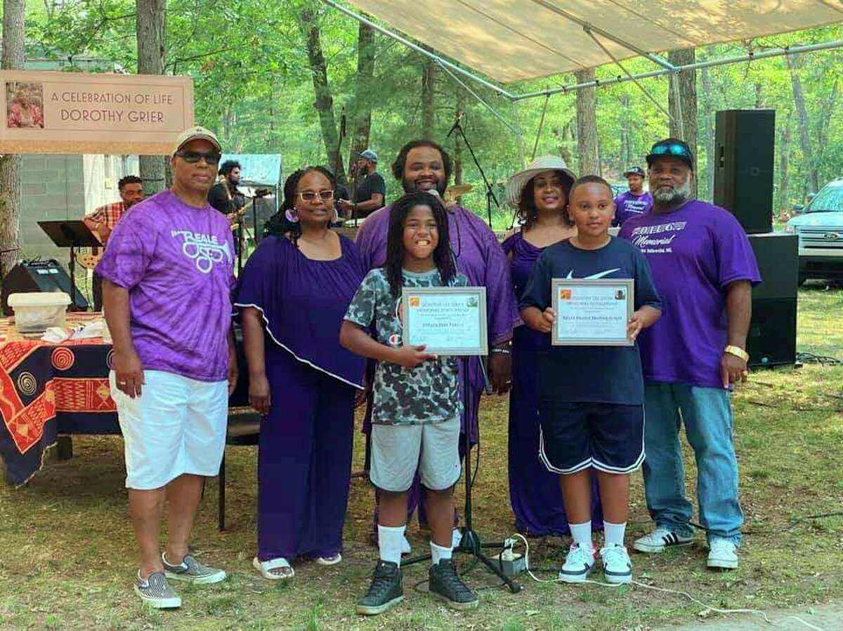 Music scholarships in honor of Dorothy Lee Grier were awarded to two local children on Saturday, July 3. (Submitted photo)