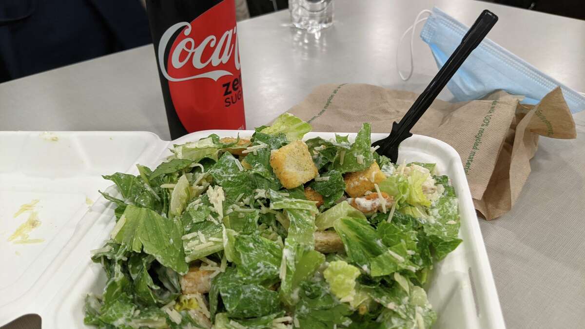 This salad is massive and sad. 