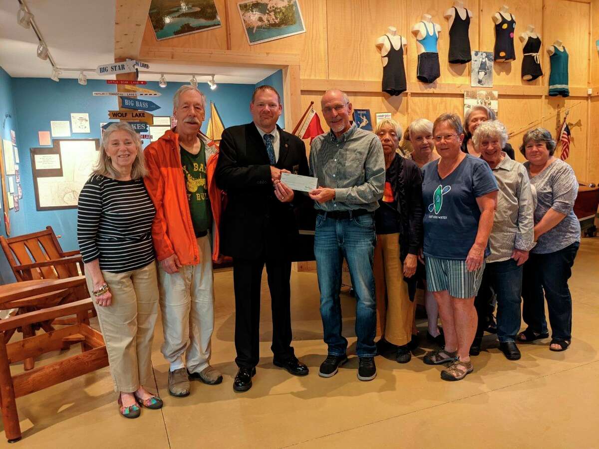 Sheriff Rich Martin presented the LCHS board with donation check of $1,000 from the Sheriff's Department Charitable Campaign. (Photo courtesy of Sheriff Martin)