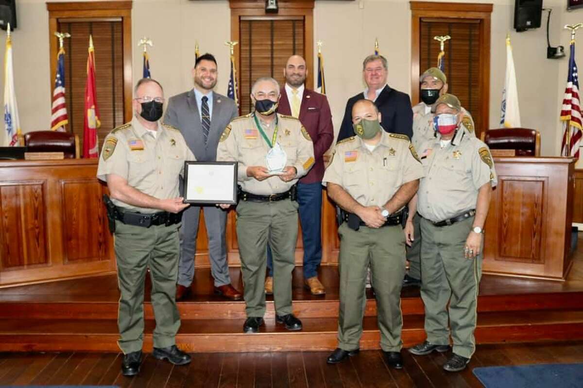 Webb County Judge Tano Tijerina and the Commissioners Court recognized Sheriff Martin Cuellar for having passed the Texas Commission on Jail Standards inspection for 13 consecutive years.