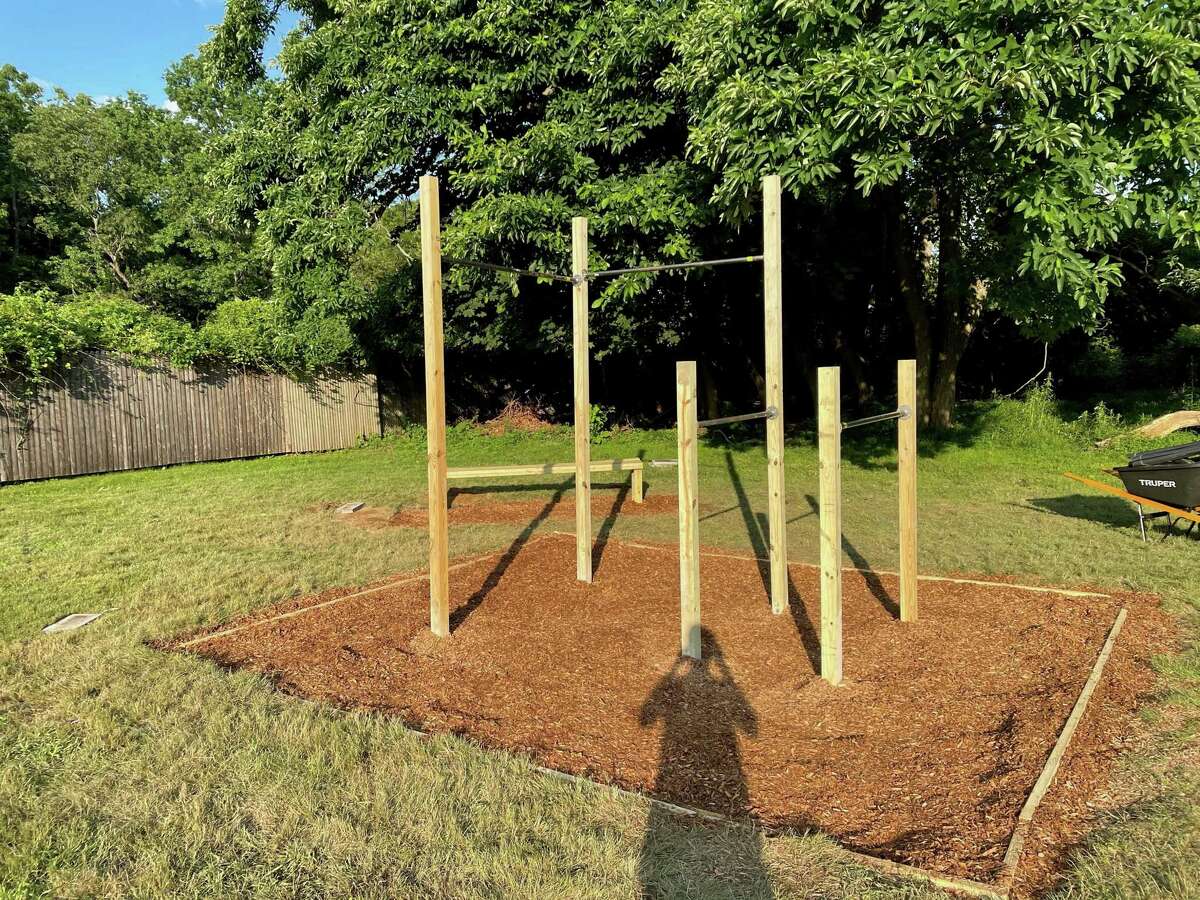 Aryan Maheshwari, fitness fanatic and sophomore at Fairfield Ludlowe High School, is building an outdoor fitness center at Veres Park for his Eagle Scout Project.