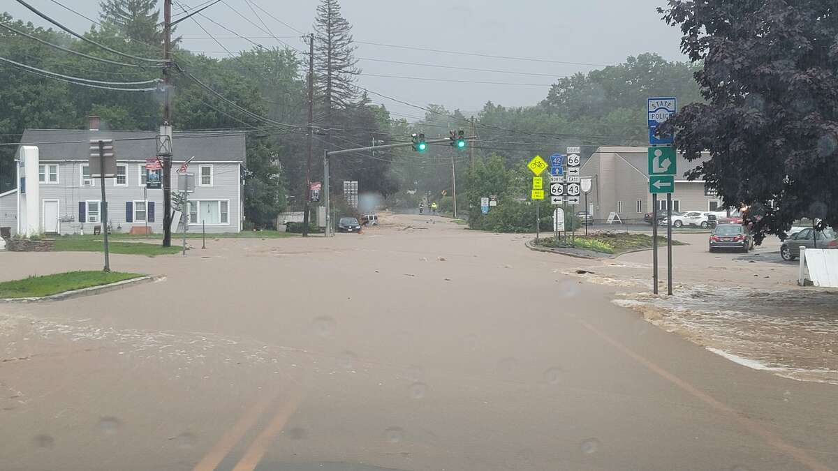 Major damage from heavy rains in Rensselaer County