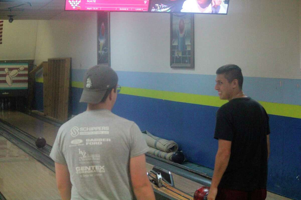 Baldwin bowlers were taking advantage of a rainy day on Tuesday to be inside. (Pioneer photo)