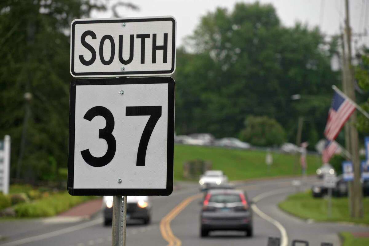 Route 37 South in New Fairfield, Conn., the morning of July 13, 2021.