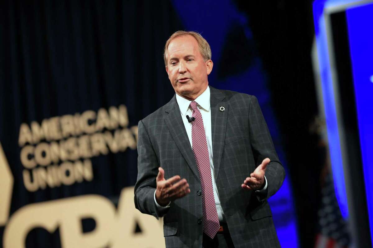 Ken Paxton, Texas attorney general, speaks during the Conservative Political Action Conference (CPAC) in Dallas, Texas, U.S., on Sunday, July 11, 2021. The three-day conference is titled "America UnCanceled." Photographer: Dylan Hollingsworth/Bloomberg