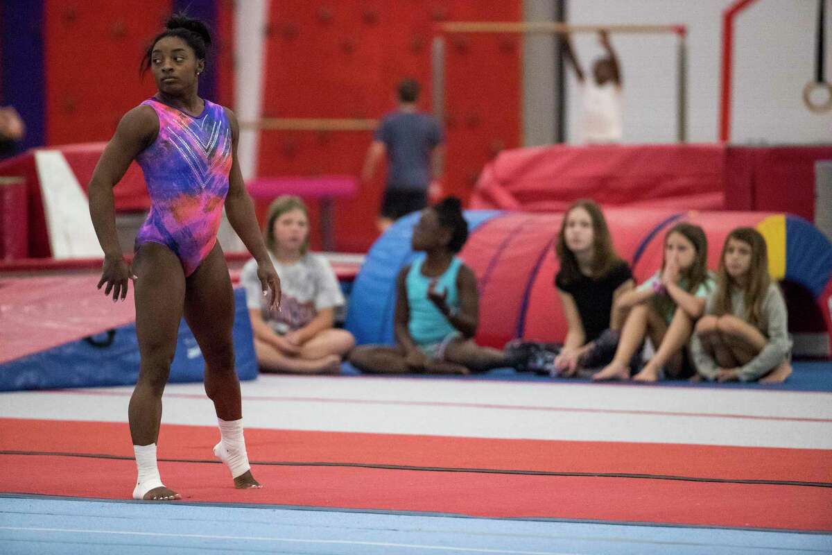 The physics of Simone Biles and her routines