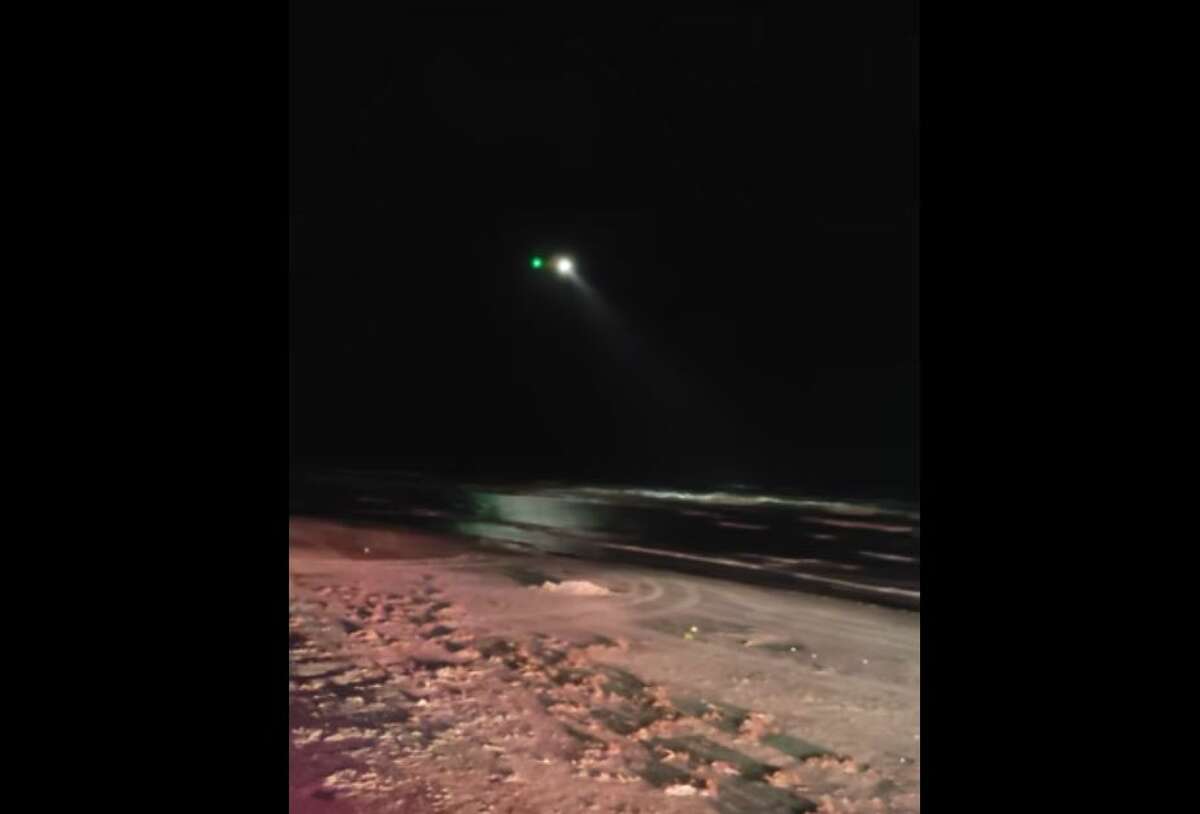 The United States Coast Guard searched by air overnight for the suspected missing swimming.