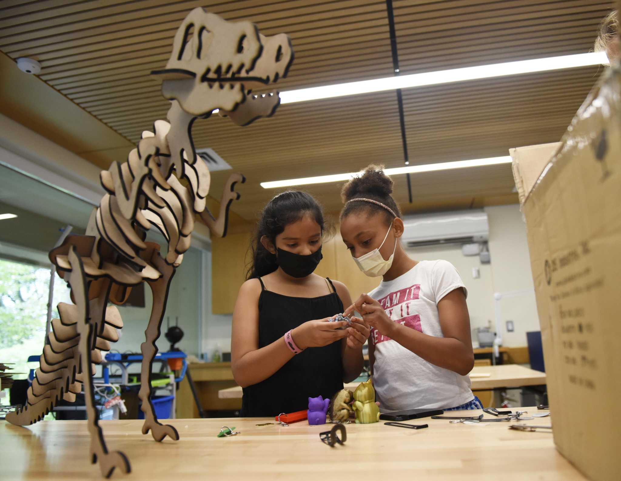 For kids, Greenwich Library’s Innovation Lab is about learning, ‘but