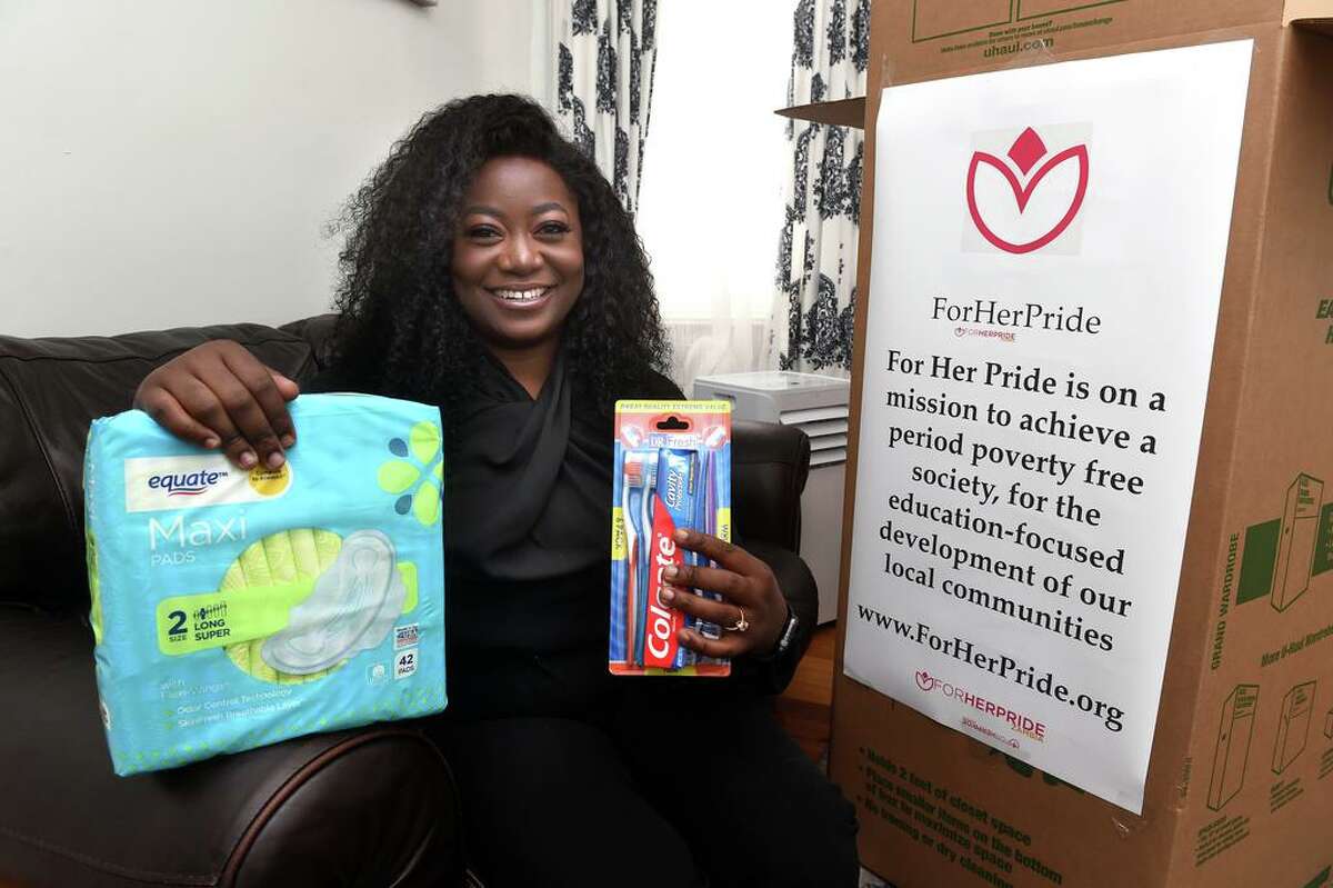 Rose Mutale runs ForHer- Pride, which sends sanitary napkins and toiletries to poor women in Zambia.