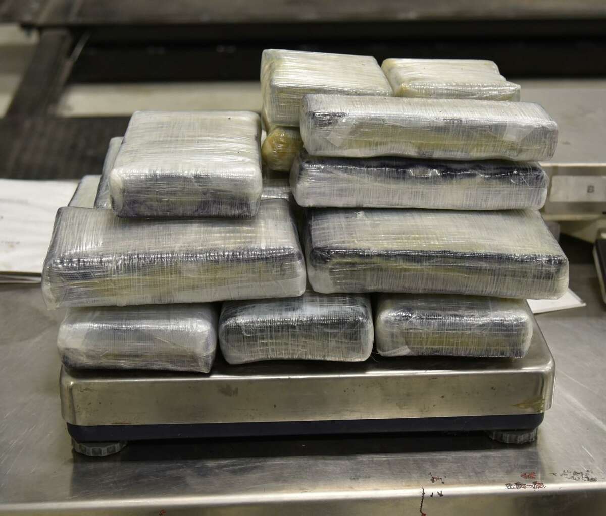 U.S. Customs and Border Protection officers seized these 37.61 pounds of cocaine on July 15 at the Juarez-Lincoln International Bridge. The cocaine had an estimated street value of $291,720. Three other seizures were also reported at local international bridges.