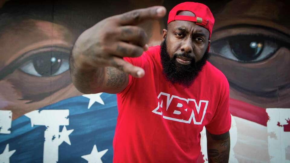 Rap artist and community activist Trae Tha Truth poses for a portrait Wednesday, Dec. 23, 2020 in Houston.