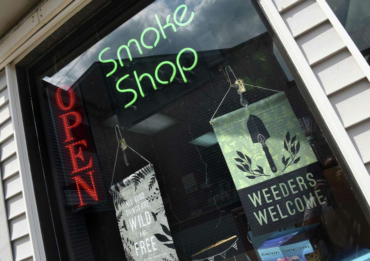 The front window of Bangarang in Wallingford photographed on July 16, 2021.