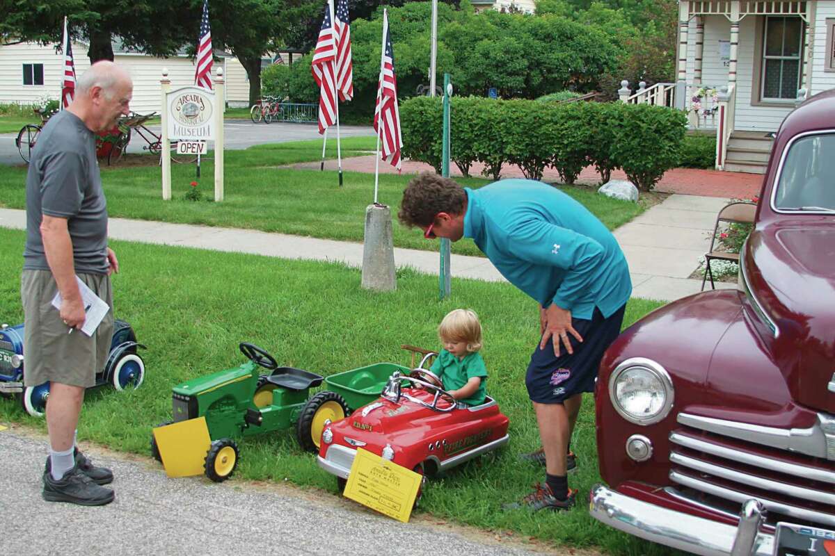 The Auto Muster during the 2017 Arcadia Daze even drew vintage vehicles that the younger generation could enjoy looking at and trying out. (File photo)    