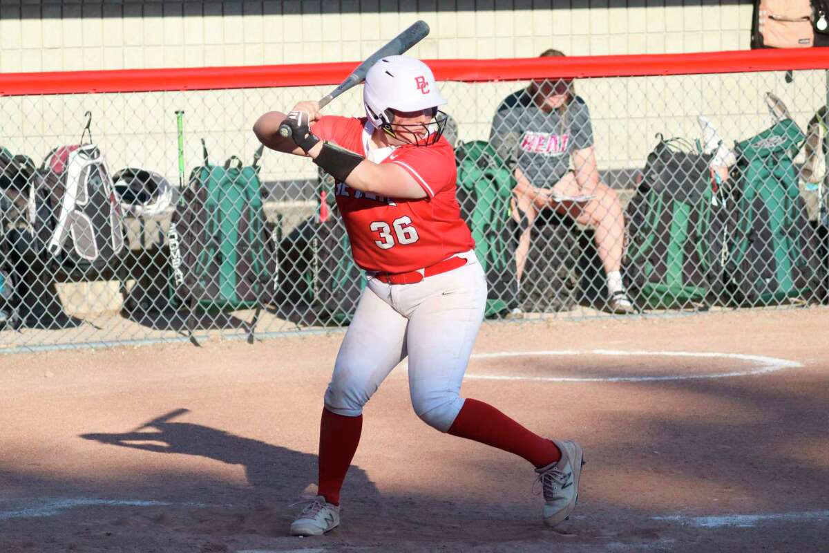 Kalee Gelakosky earned honorable mention all-conference honors while serving as the Huskies cleanup hitter. (Record Patriot file photo)