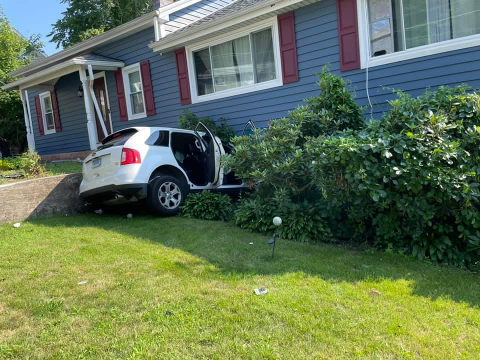 Car crash causes 'extensive damage' to Ansonia home, fire officials say
