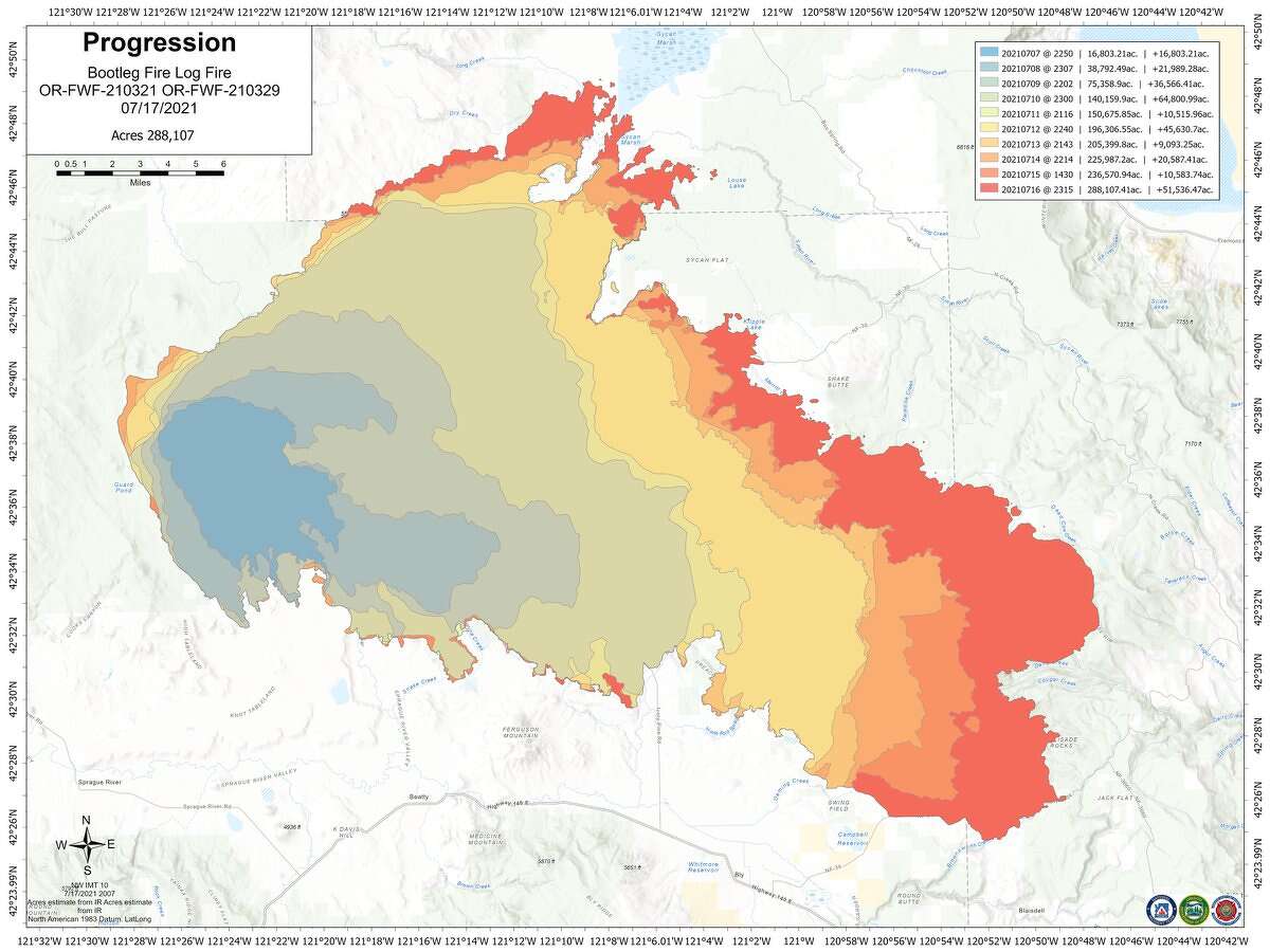 The Bootleg Fire has already burned more than 476 square miles, an area about the size of Los Angeles.