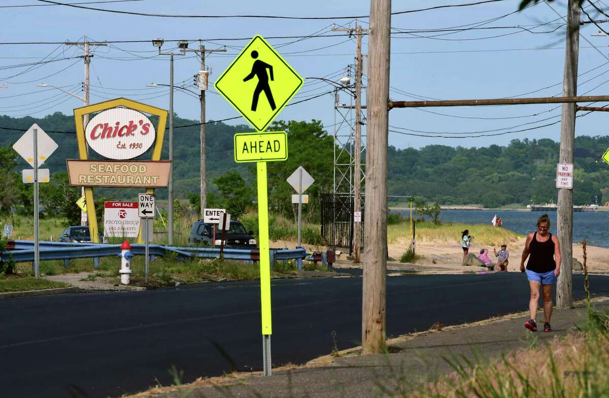 The vacant Chick’s Drive-In site on Beach Street in West Haven June 11, 2021.
