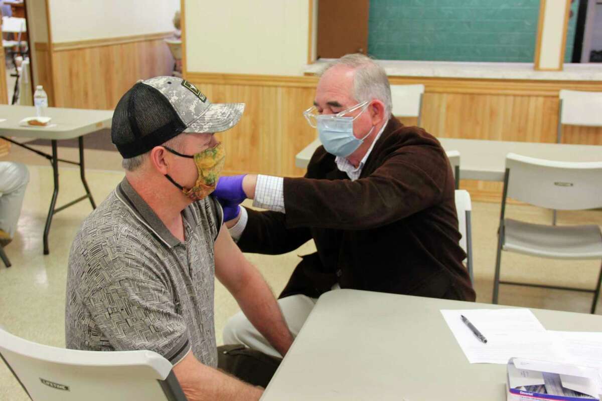 Region VII released its report for the 2020-21 year, which highlighted the work it has done during the COVID-19 pandemic. Among that work was providing 1,000 COVID-19 vaccines, like at this clinic in Harbor Beach back in March. (Tribune File Photo)