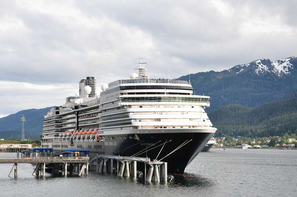 Holland America's MS Westerdam in Juneau Harbor, Alaska